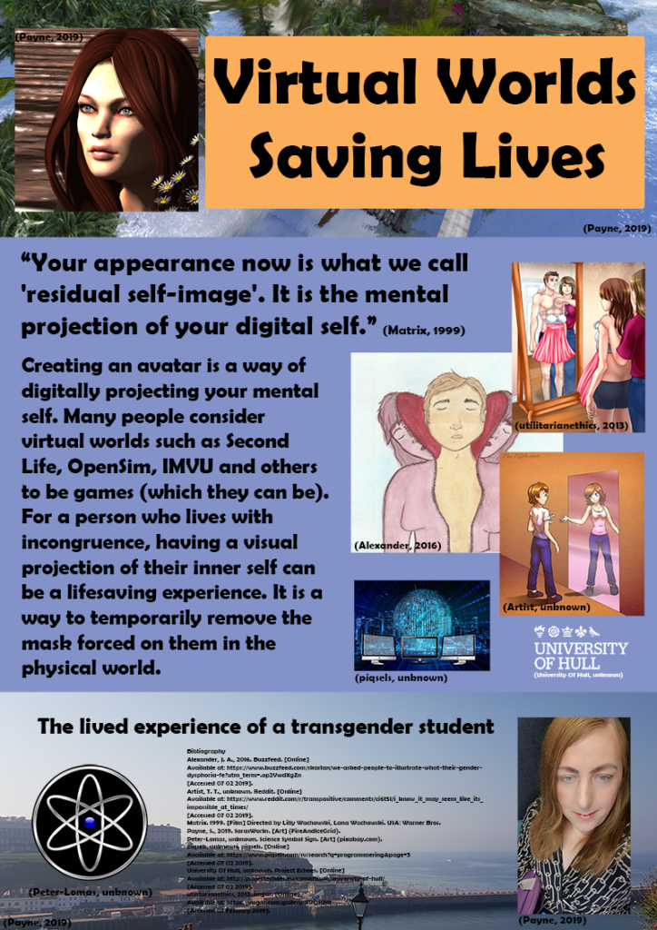 virtual worlds saving lives poster