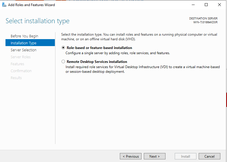 Install Windows Server Step 8