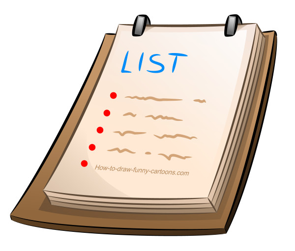 image of a pen and paper list - Python Beginners - Lists