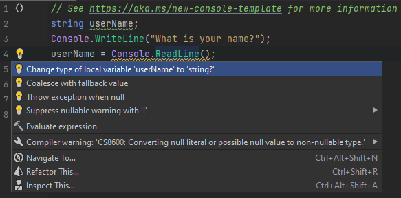 Rider Being Helpful about null string